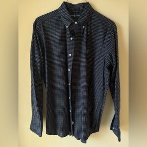 Ralph Lauren Navy and White Checkered Shirt
